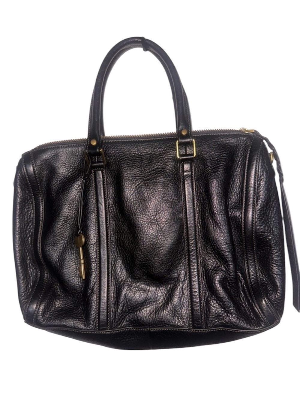 RARE Fossil Kendall Satchel Large Leather Purse Collectible Bag